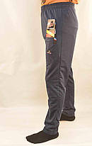 Штани чоловічі спортивні звужені зі змійками на кишенях Ao longcom Штани трикотажні спортивні Чорний, фото 3