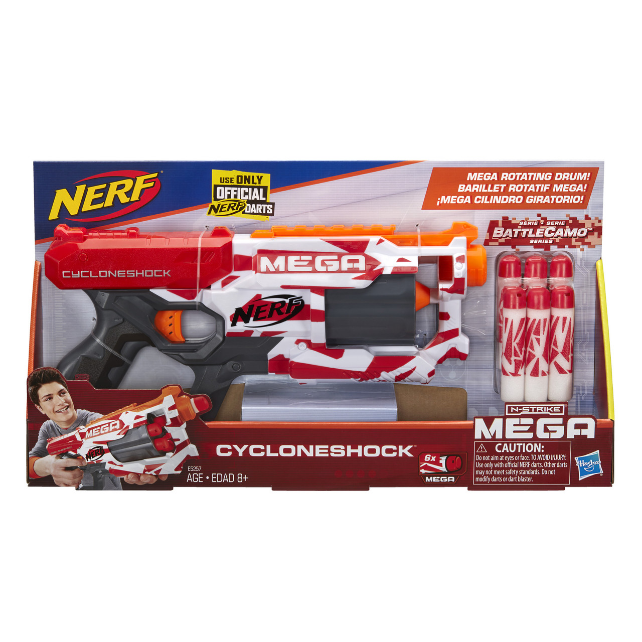 Бластер Нерф Мега Циклон Шок Nerf Mega CycloneShock Toy Blaster E5257
