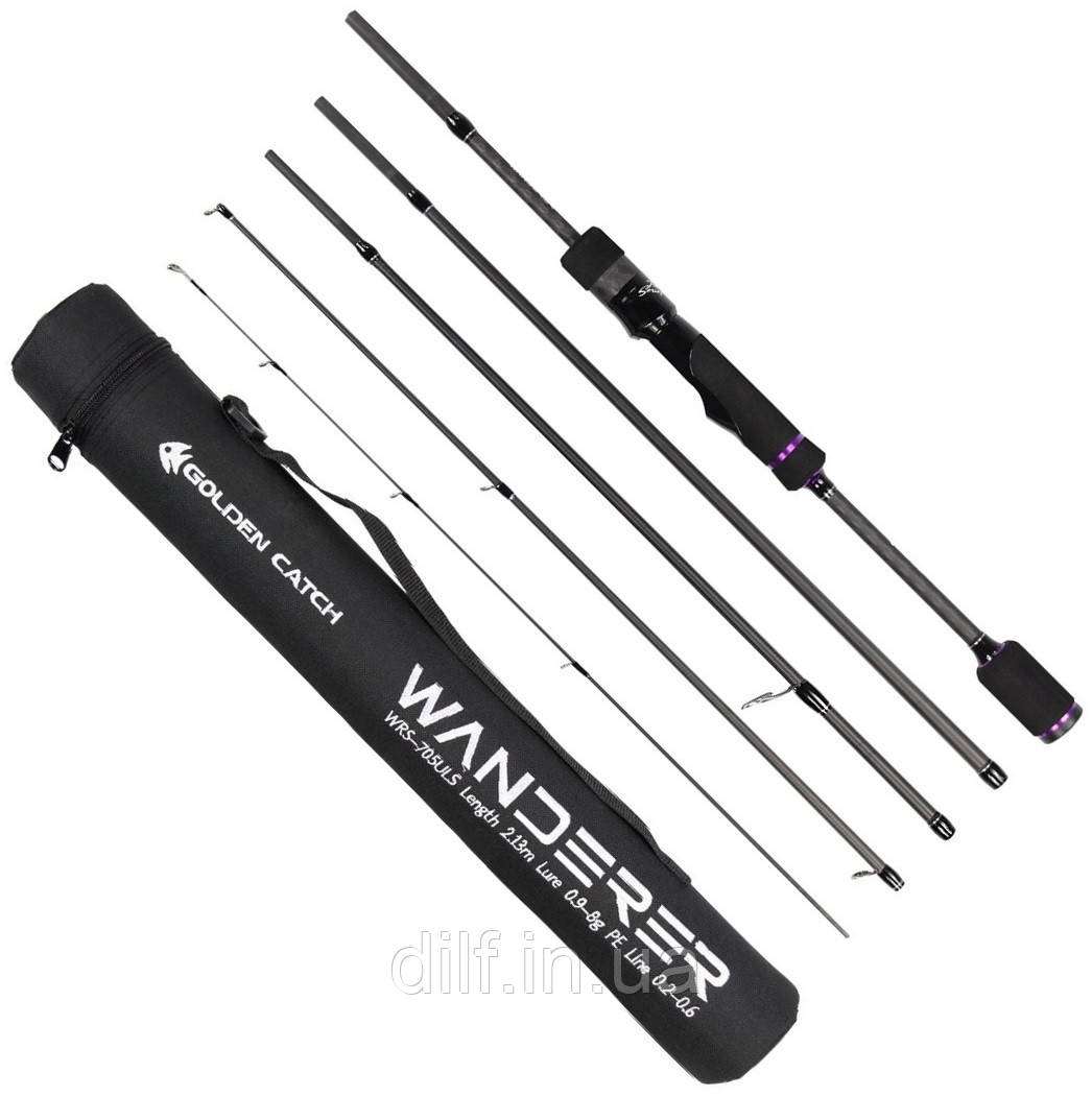 Спінінг GC Wanderer WRS-705ULS 2.13м 0.9-8г (ТУБУС) ультралайт