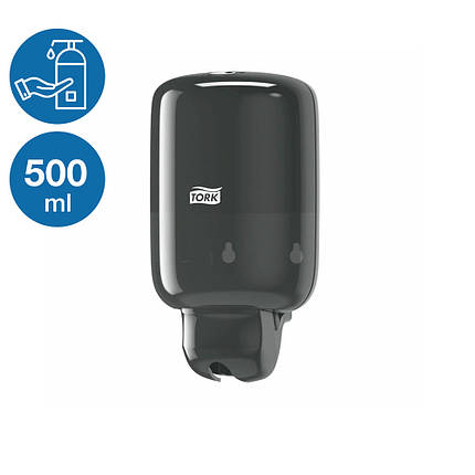 Дозатор рідкого мила Міні, ТМ Tork 561008 (0,5 л), чорний диспенсер рідкого мила, фото 1