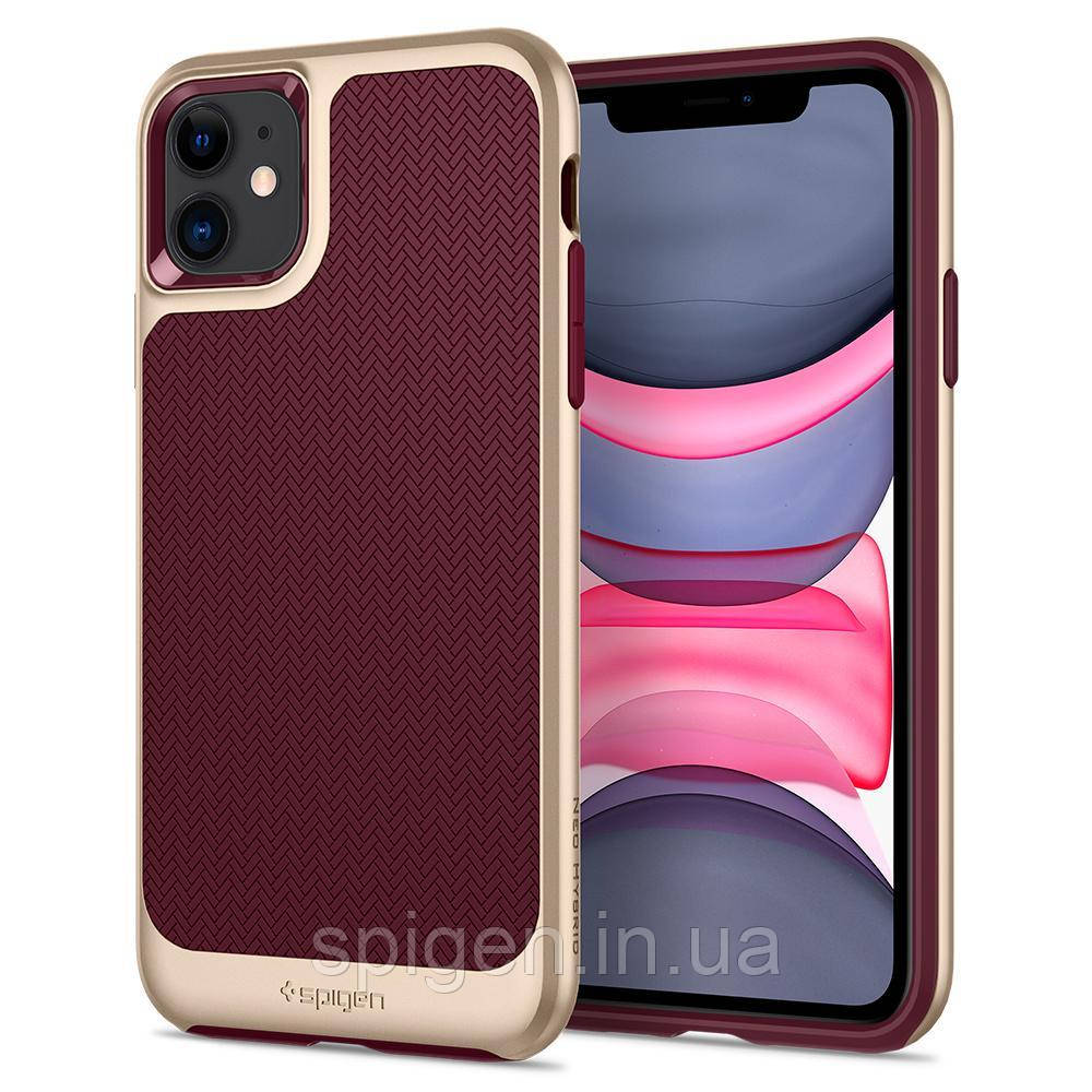 Чохол Spigen для iPhone 11 Neo Hybrid, Burgundy