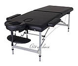 Двосекційний алюмінієвий масажний стіл складаний — DIO, фото 5