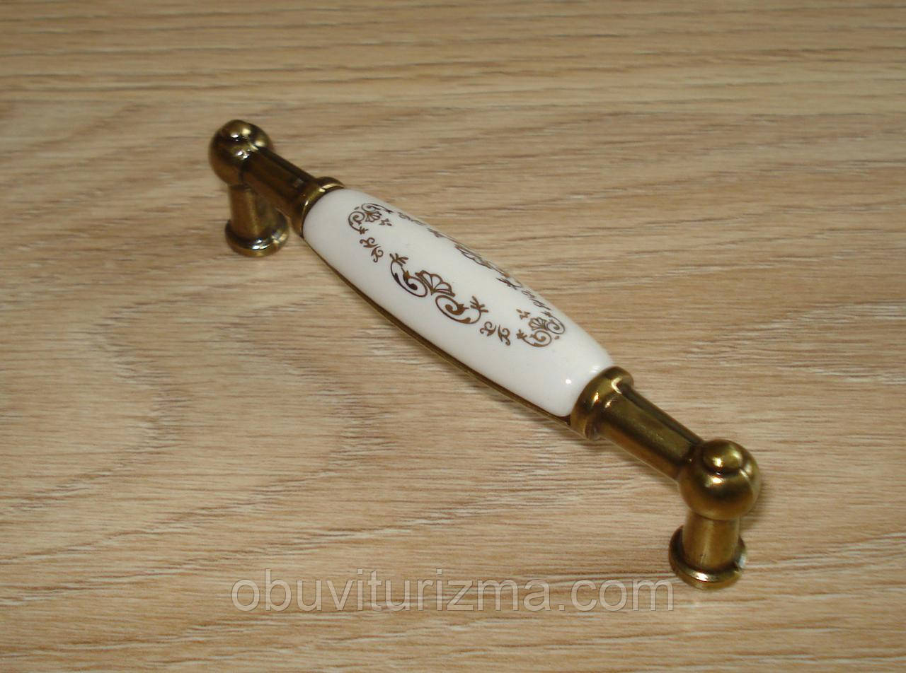 Меблева ручка кераміка Standard UP21- 0096-G00AB MLK-3, фото 1