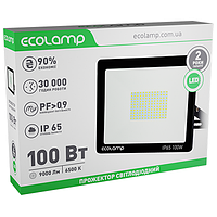 Светодиодный прожектор 100W ECOLAMP 9000lm 6500K IP65