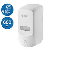 Дозатор для антисептика 600 мл Rixo Maggio DS368W настінний диспенсер для дезінфікуючої рідини, фото 3