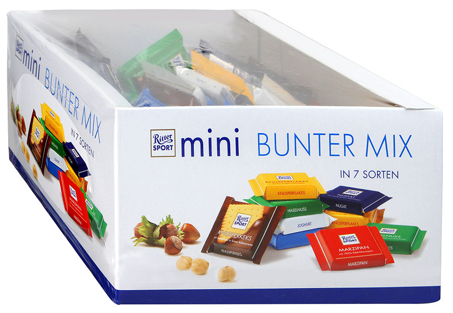 Набор шоколадных конфет Ritter Sport mini Bunter Mix 84 шт, 1400 грамм - фото 3 - id-p1112681559