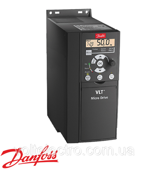 Частотний перетворювач Danfoss VLT Micro Drive 132F0017 - 0,37 кВт, 3 x 380В, 1.2 А