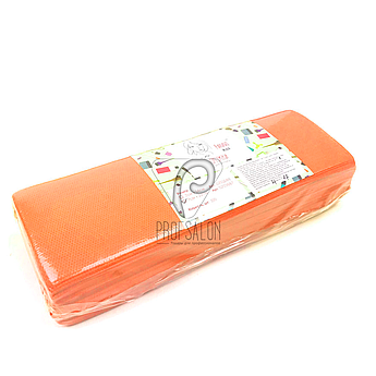 Смужки для депіляції, Panni Mlada 100 шт в упаковці, неткані - спанбонд, помаранчеві