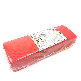 Смужки для депіляції, Panni Mlada 100 шт в упаковці, неткані - спанбонд, червоні