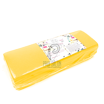 Смужки для депіляції, Panni Mlada 100 шт в упаковці, неткані - спанбонд, жовті