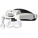 Бінокулярна налобна лупа Magnifier 82000MC (1x/1.5x/2x/2.5x/3.5x/8х) з LED-підсвіткою, фото 2