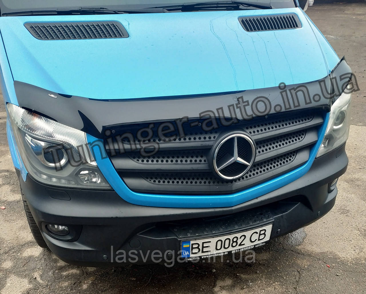 Мухробійка, дефлектор капота Mercedes Sprinter 2013-2017 (HIC)