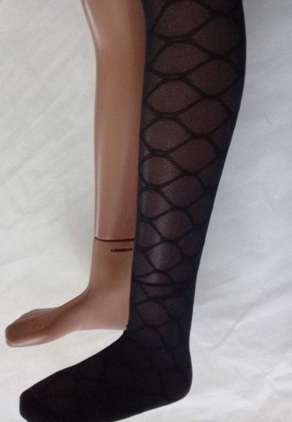 Колготи капронові Катерина 40 ден з візерунком чорні. Від 6 шт. 24 грн, фото 1