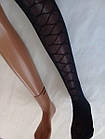 Колготи капронові Катерина 40 ден з візерунком чорні. Від 6 шт. 24 грн, фото 3