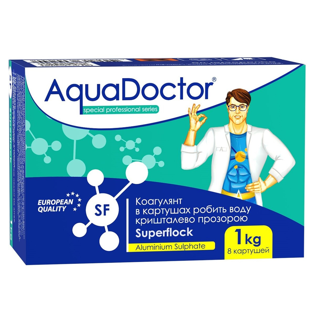 Коагулянт AquaDoctor SF SuperFlock (1 кг-8 картушів)