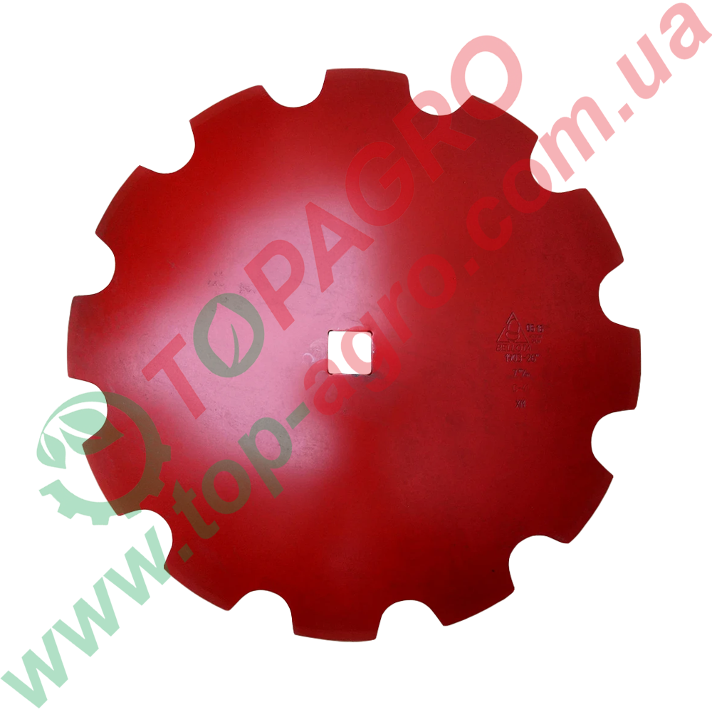 Диск ромашка Ø=660 мм, h=7 мм, квадр. 41 Gregoire Besson (Bellota), 851001198 (XM7-1903-26MC41), фото 1