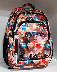 Шкільний рюкзак ортопедичний бежевий легкий Dolly 530 для дівчинки 3-8 класу 30х39х21 см