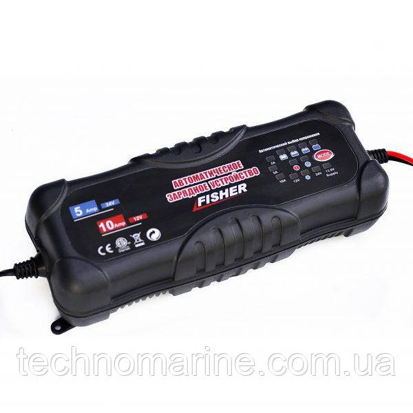 Зарядка Fisher для гелевих акумуляторів 2/5/10А 12/24V, фото 1