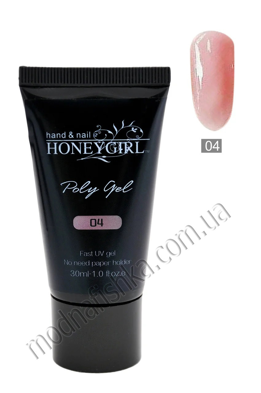 Полигель Poly Gel Honey Girl № 4, 30 мл - фото 1 - id-p1112872561