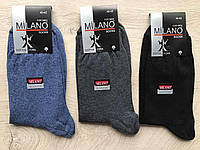 Мужские однотонные носки Milano Socks (Турция) размер (40-45) Хлопок 97%