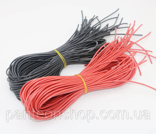 Проводка 16AWG червона 1метр, фото 1