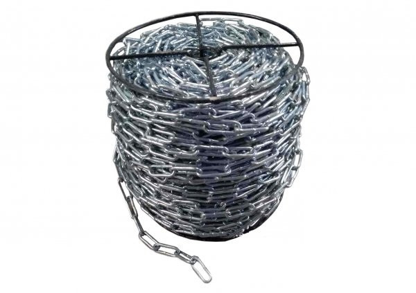 Ланцюг з довгим ланкою оцинкована (Ø= 5 мм) 25 кг/ L= 62 м ± 1,0% (TR) ТМ "VIROK" 86V415 (Китай), фото 1