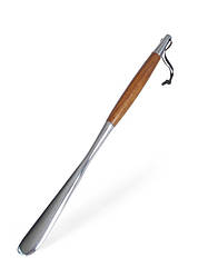 Ложка для взуття хром з деревом 52 см Kaps