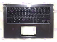 Оригинальная клавиатура для ноутбука Asus ZenBook UX302, UX302L, UX302LA, UX302LG series, dark blue, подсветка