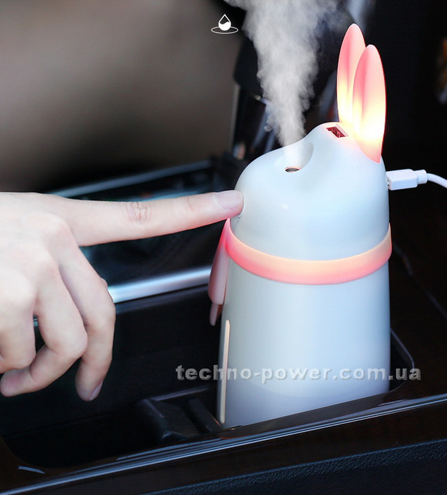 Увлажнитель воздуха ультразвуковой 280 мл кролик с ушами. Rabbit humidifier