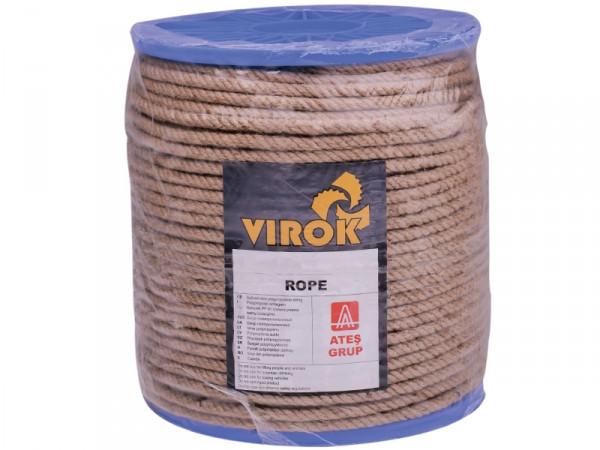 Канат джутовий ЄВА 10 мм/200 м (+,-) 5% ТМ "VIROK" 86V016 (Китай), фото 1