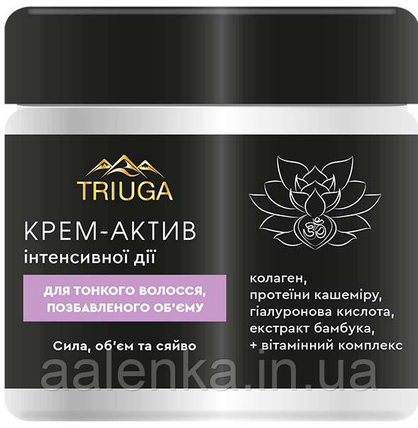 Triuga Професійний аюрведичний Крем-актив для тонкого волосся, Сила-об'єм — сяйво 500 мл