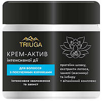 Triuga Крем-актив для волосся з посіченими кінцями, Інтенсивне зволоження та захист, 300 мл, AYURVEDA