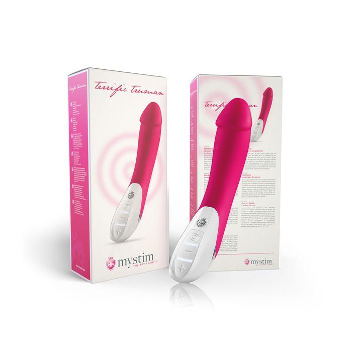 Mystim Electric Terrific Truman Pink вібратор з електростимуляцією eStim Vibrator