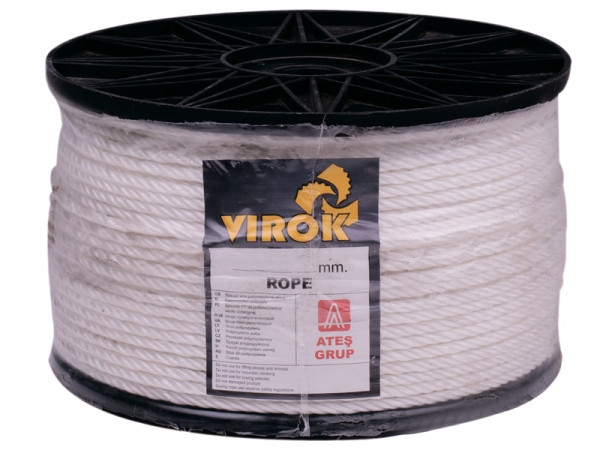 Канат поліпропіленовий 6 мм/200 м ТМ "VIROK" 86V044 (Китай), фото 1
