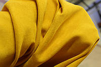 Ткань для штор однотонная микровельвет цвет желтый