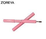 Пензель для макіяжу губ і контуру висувна Zoreya Compact pink, фото 3