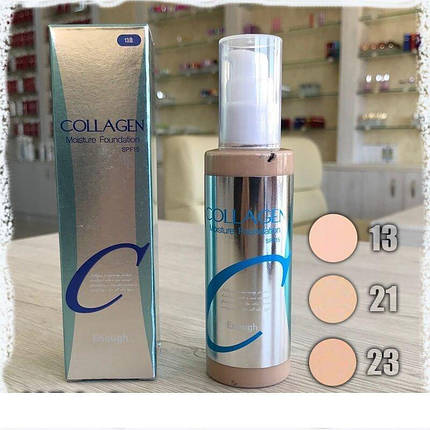 Тональний крем Enough Collagen Moisture Foundation No 23 SPF 15, 100 мл, фото 4