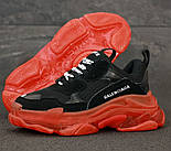 Жіночі кросівки Balenciaga Triple S Clear Sole «Blac багатошарова підошва 36-41рр. Живе фото (топ ААА+), фото 3
