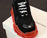 Жіночі кросівки Balenciaga Triple S Clear Sole «Blac багатошарова підошва 36-41рр. Живе фото (топ ААА+), фото 5