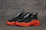 Жіночі кросівки Balenciaga Triple S Clear Sole «Blac багатошарова підошва 36-41рр. Живе фото (топ ААА+), фото 7