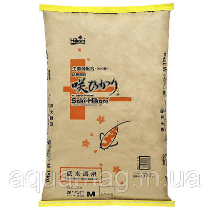 Корм для коропів кой Saki-Hikari Multi Season 15 kg, посилення імунітету, швидкий ріст, корм із пробіотиками, фото 1