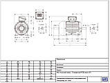 Асинхронний електродвигун W22 63 0,18 кВт 3000 об/хв, 0,63 Нм. B3T 220/380В ІЕ1, фото 2