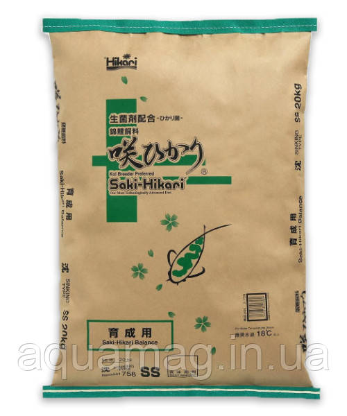Корм для коропів кой Saki-Hikari Balance Sinking тоне 20 kg (основне живлення з пробіотиками)