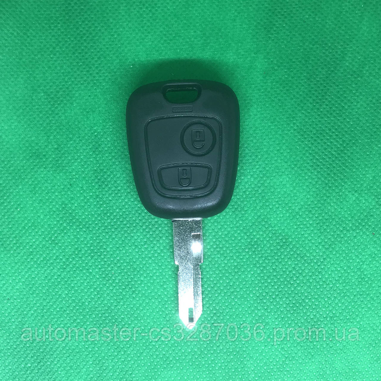 Автоключ для PEUGEOT 206 (Пежо), 2 кнопки, с чипом ID46, PCF 7961, 433 Mhz, лезвие NE73