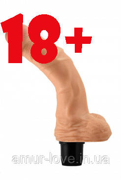Реалістичний вібратор Reel Feel Flexi Vibrator Flesh 9,0"