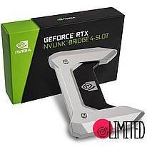 SLI-міст NVIDIA GeForce RTX NVLink Bridge 4-slot (80 мм) 900-14933-2500-000