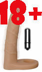 Насадка для подвійного проникнення The Ultra Soft Double Sleeve 6" Vibro Flesh