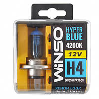 Галогенные лампы Winso HYPER BLUE H4 12V 4200K 60/55W P43t-38 (712450)