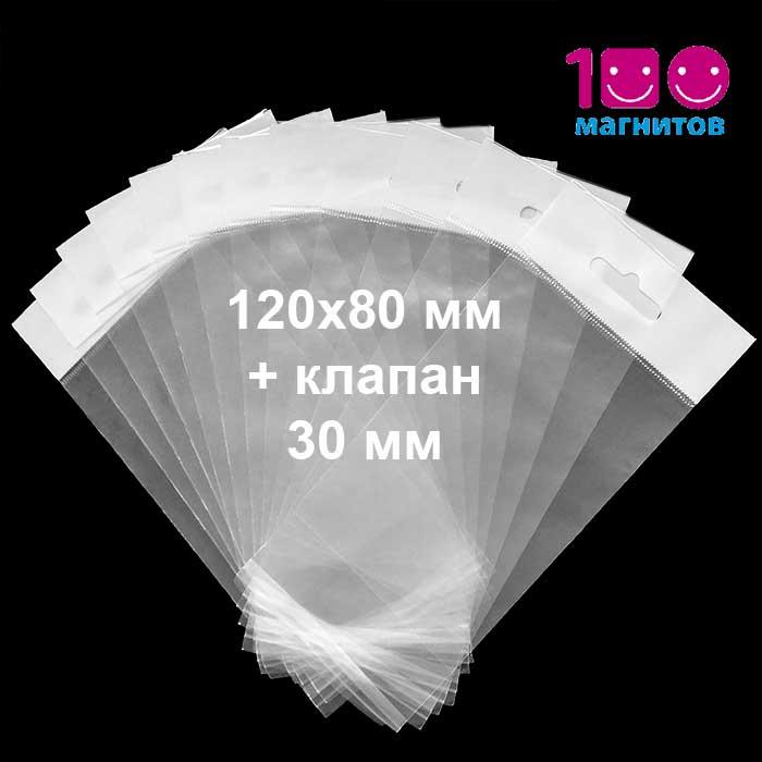 Пакеты 120х80 мм с еврослотом, клапаном и клейкой лентой пп. Уп. 100 шт - фото 5 - id-p1110494267