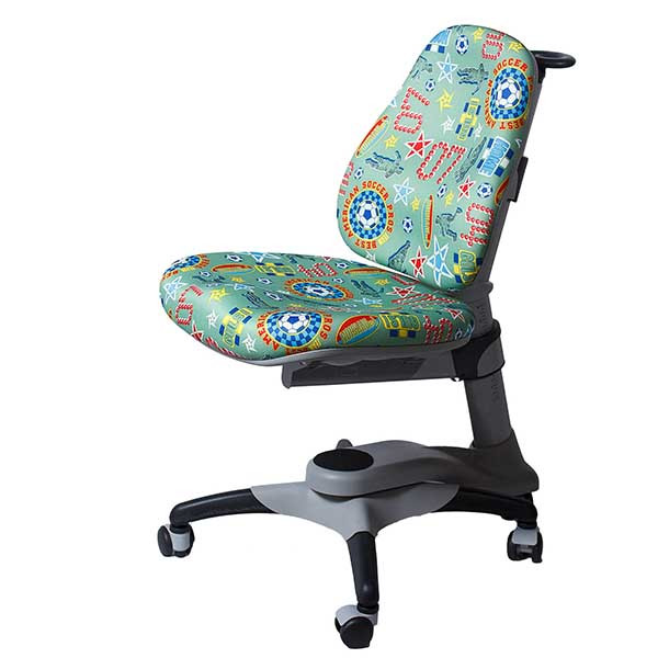 Ортопедичний стілець дитячий KY-618 Comf Pro green soccer футбол